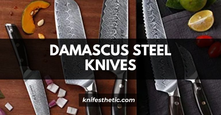 Damascus Steel Knives Set