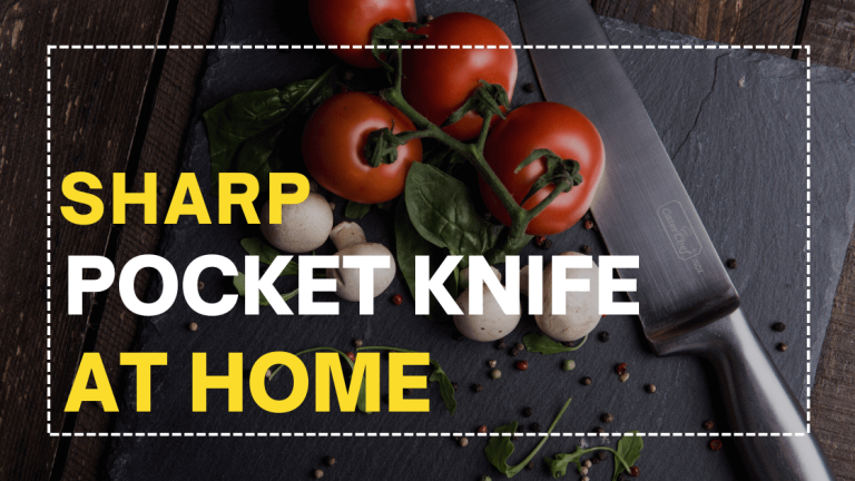 How to sharpen a pocket knife at home